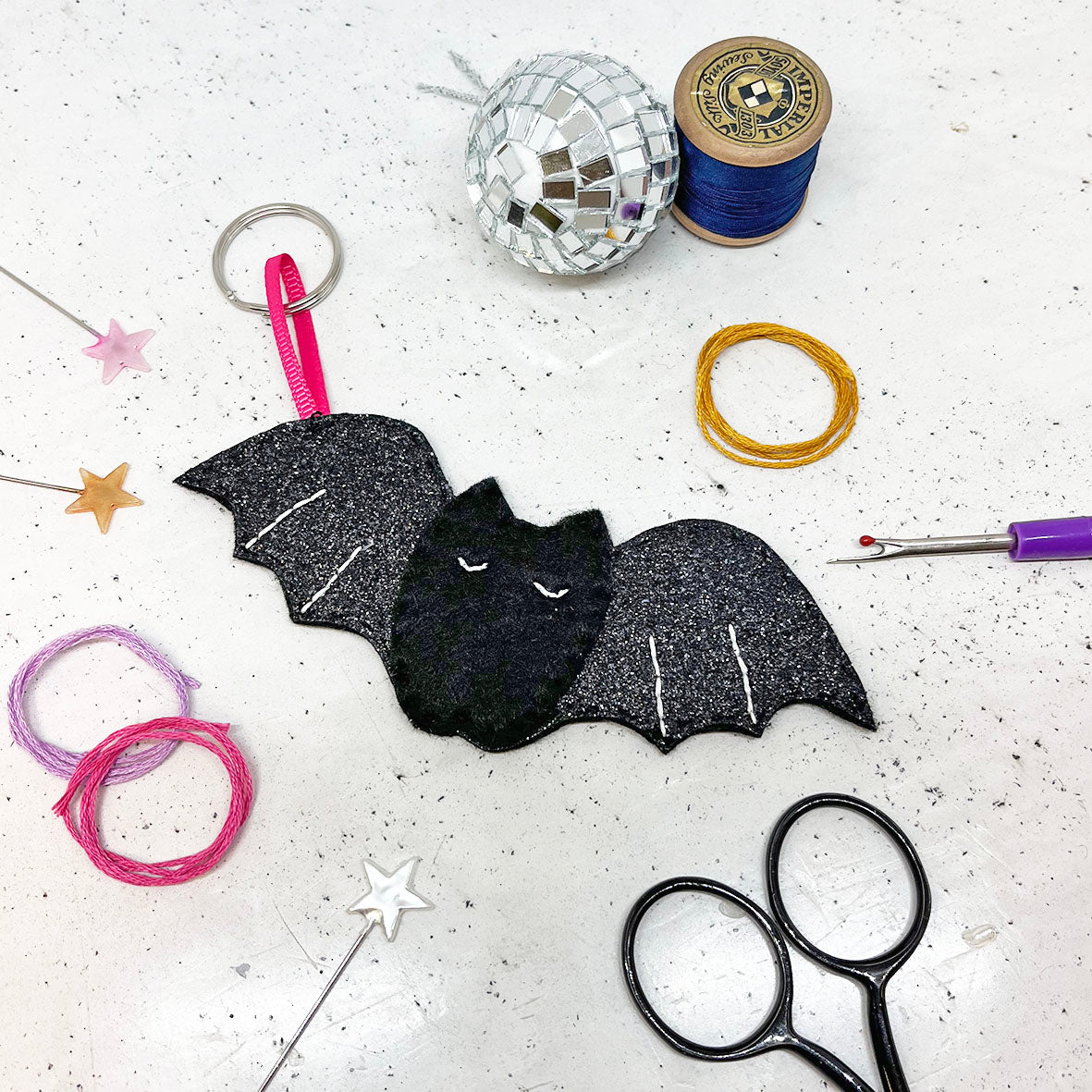 Felt Bat Keyring Craft Kit