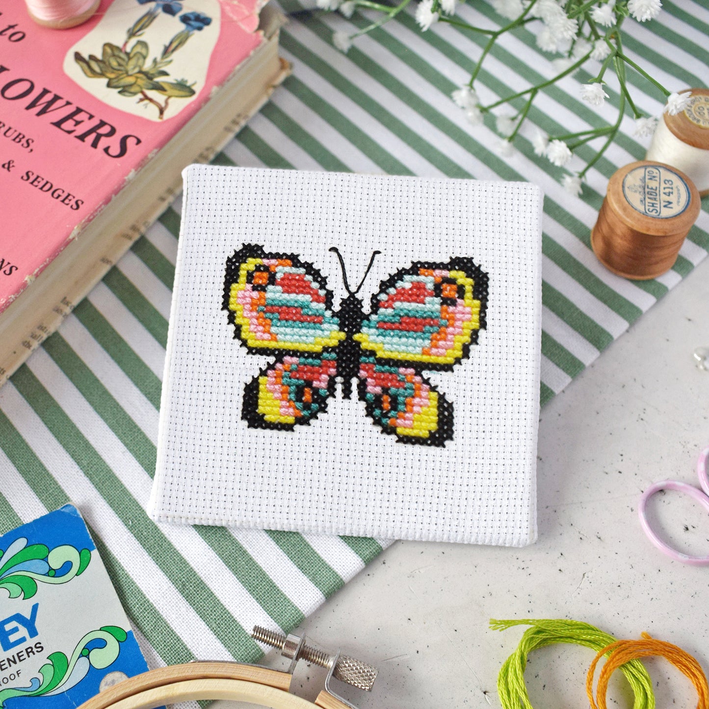 'Butterfly' Mini Cross Stitch Kit