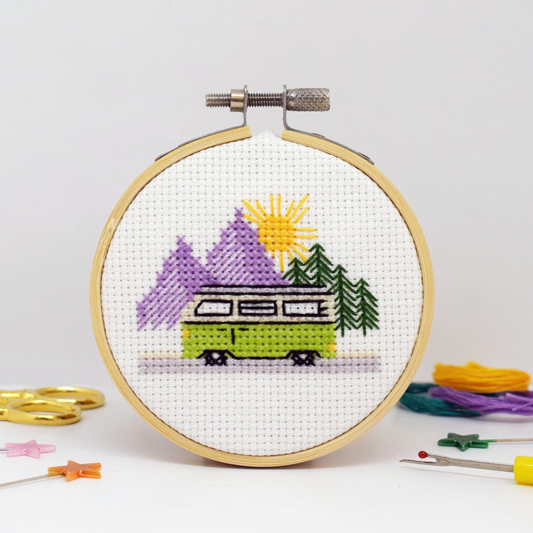 Crosstitch Rv Pattern 'Campervan' Mini Cross Stitch - PDF Pattern – The Make Arcade