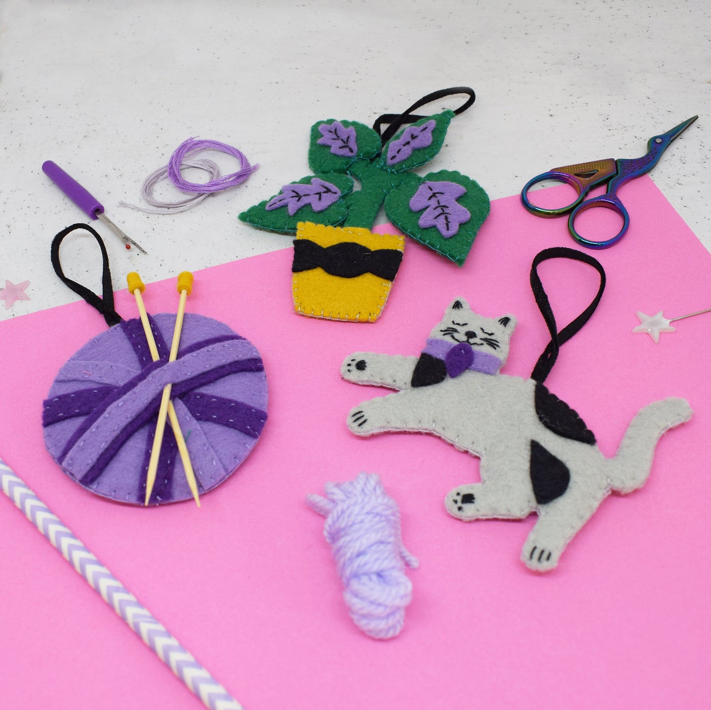 'Craft Cat' Felt Stitching Set