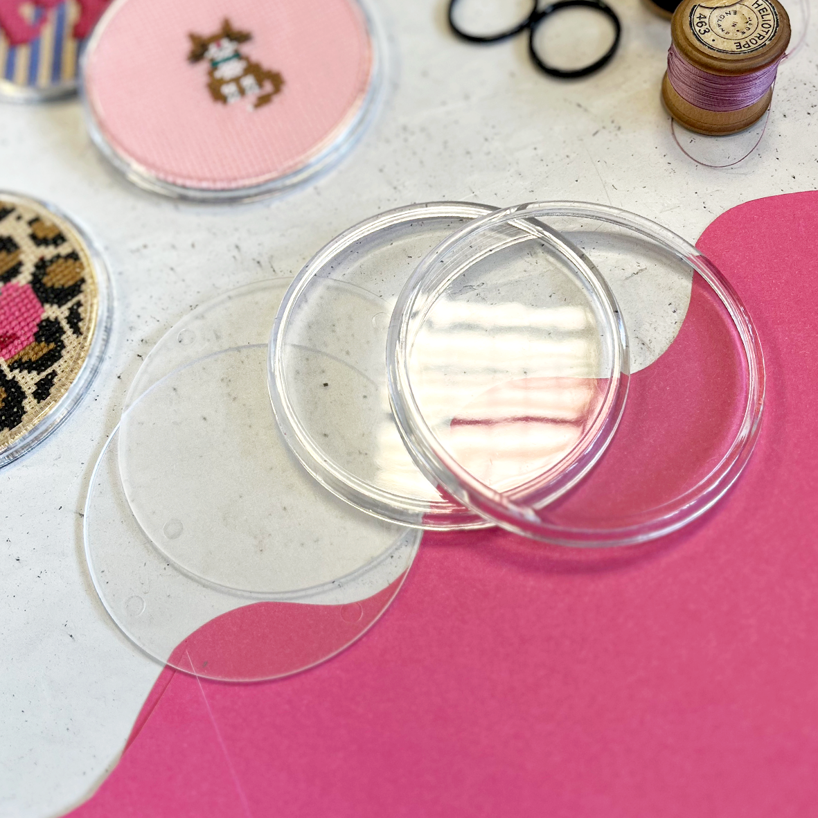 80mm Acrylic Coaster - Set of Two