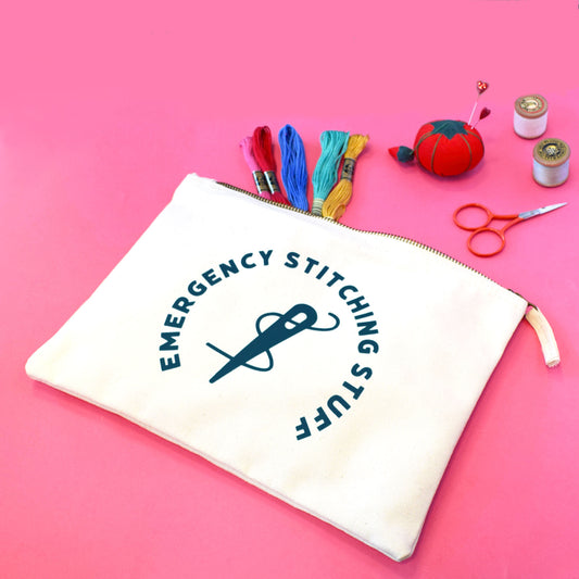 Emergency Stitching Stuff - Large Craft Project Bag
