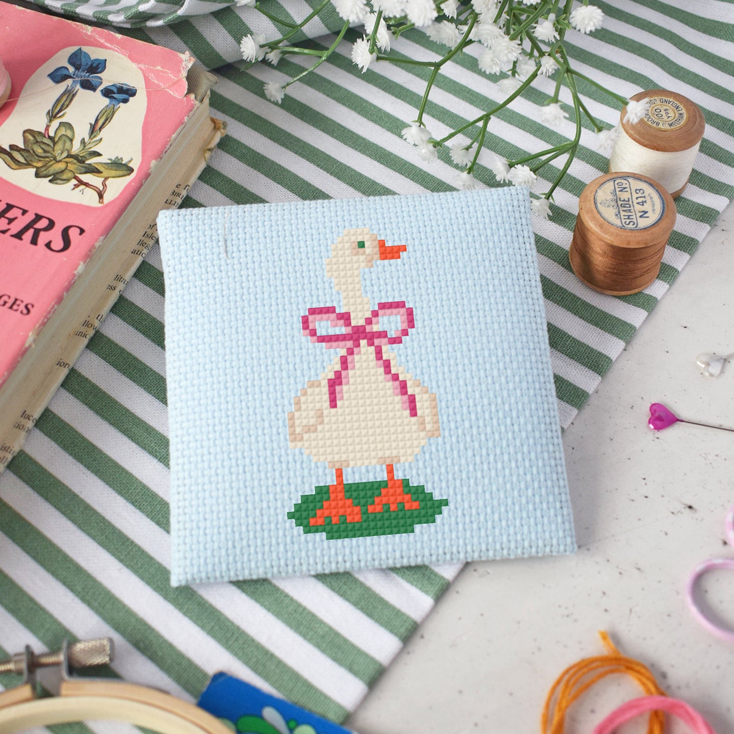 'Goose' Mini Cross Stitch Kit
