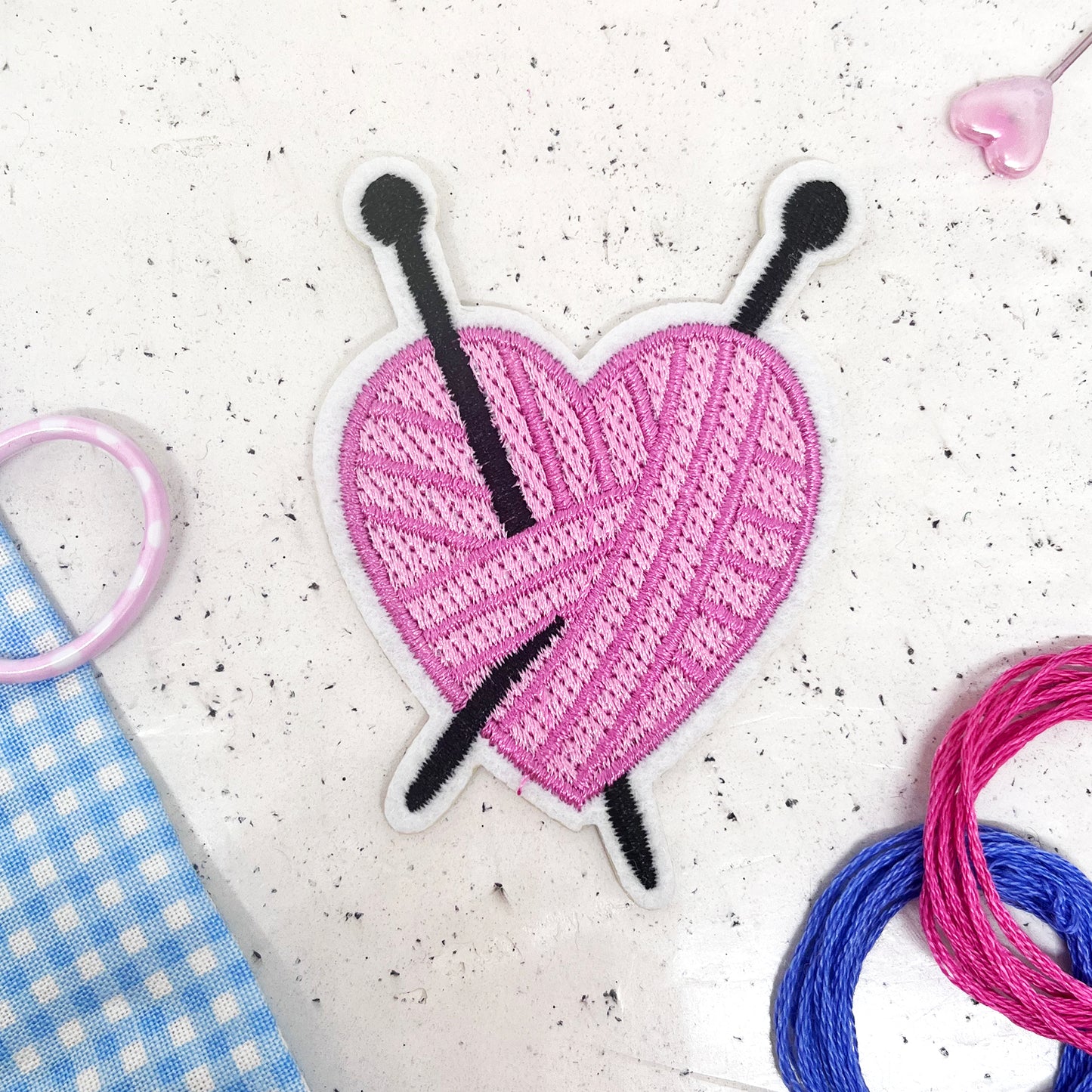 'Heart Yarn' Patch