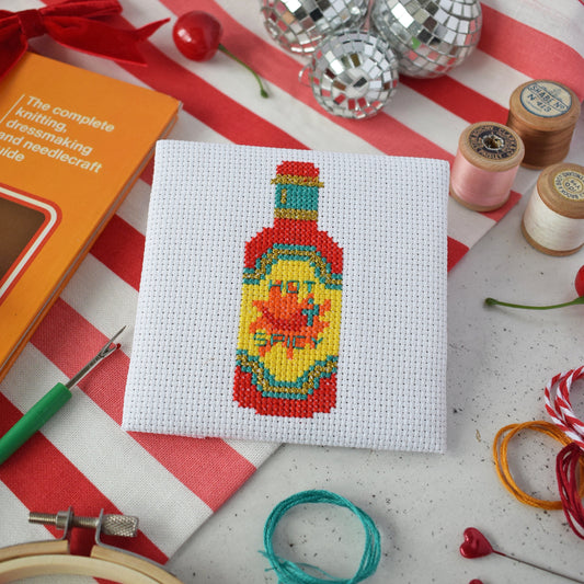 'Hot Sauce' Mini Cross Stitch Kit