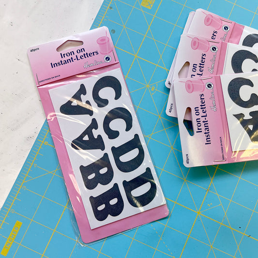 CLEARANCE - Iron on Letters