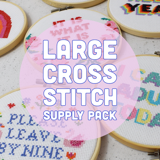 Large Cross Stitch Supply Pack