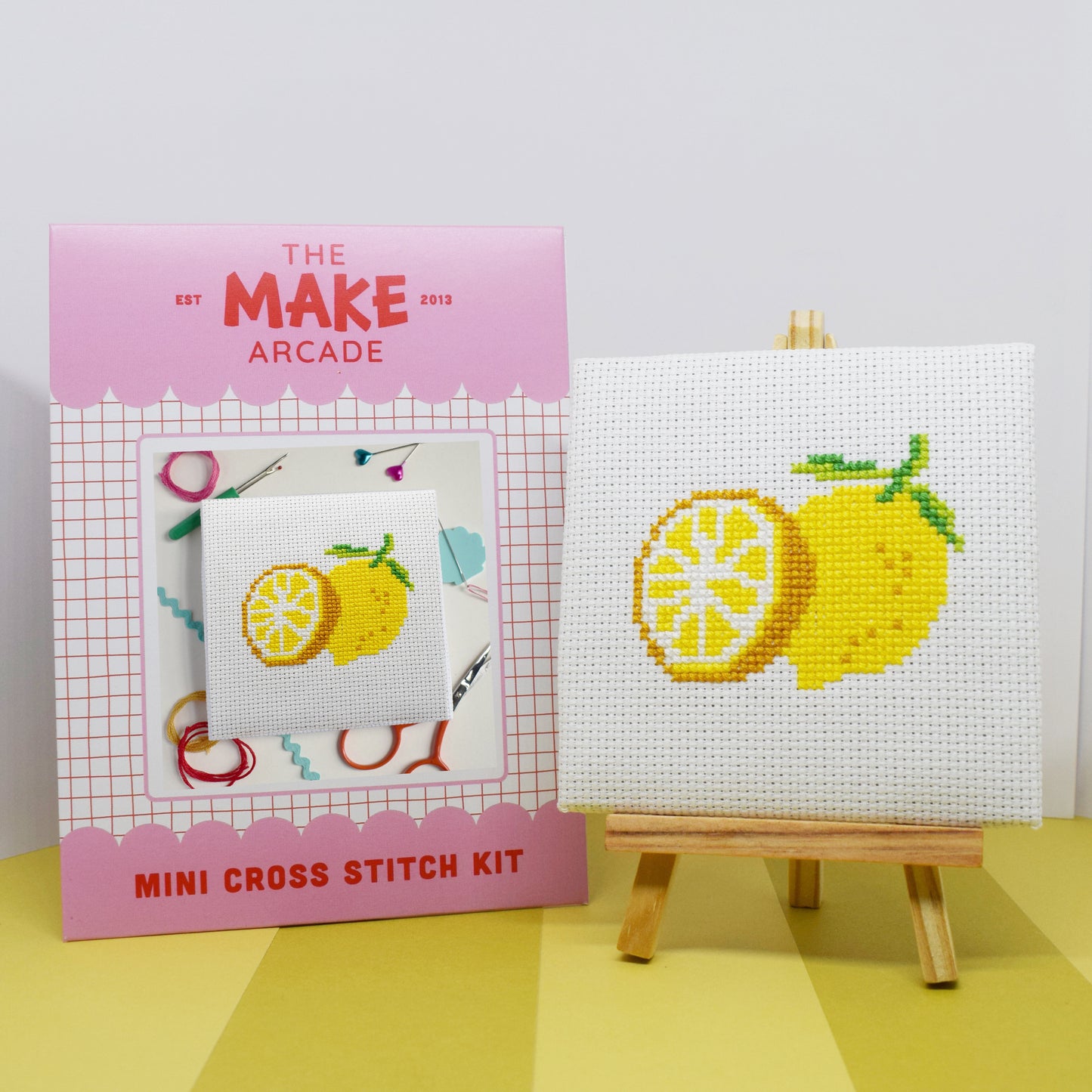 'Lemons' Mini Cross Stitch Kit