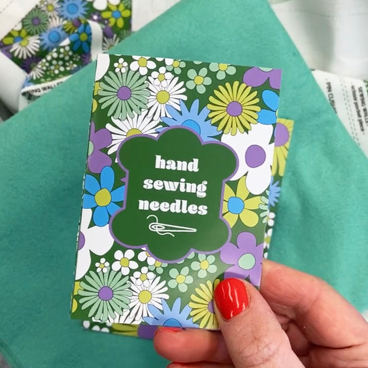 Floral needle book