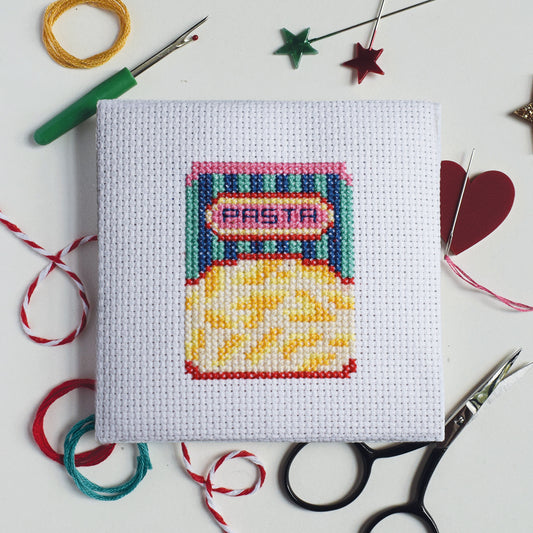 'Pasta' Mini Cross Stitch Kit