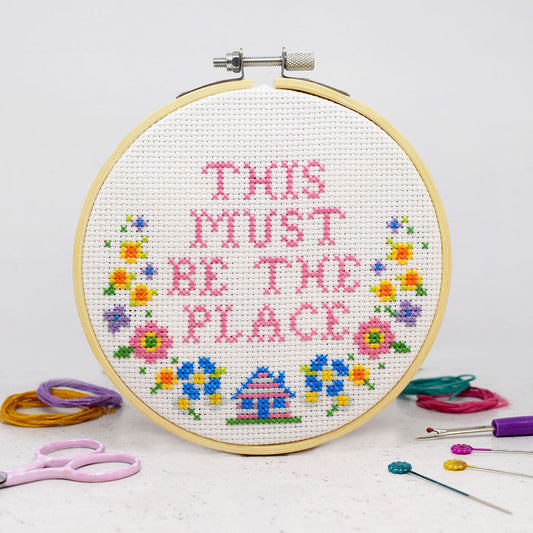 'This must be the place' Large Cross Stitch Kit