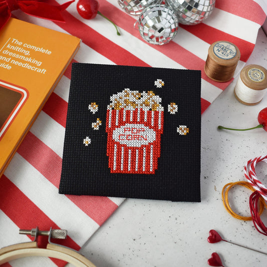 'Popcorn' Mini Cross Stitch Kit