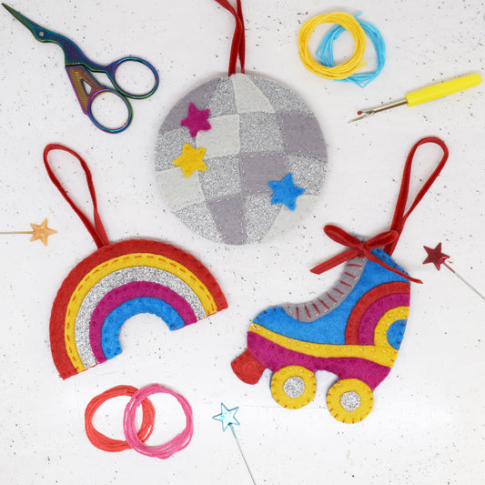 'Roller Disco' Felt Stitching Set