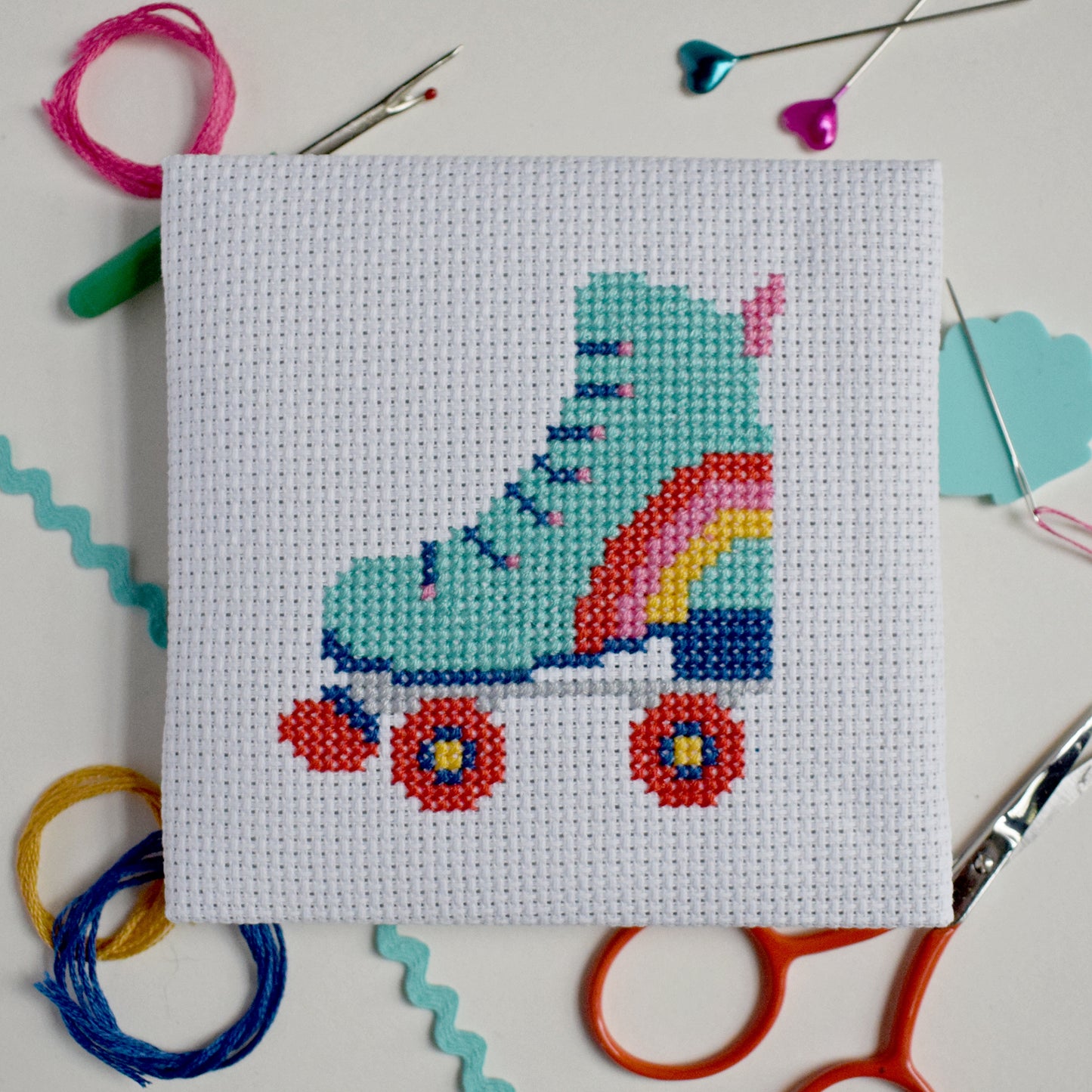'Rollerboot' Mini Cross Stitch Kit
