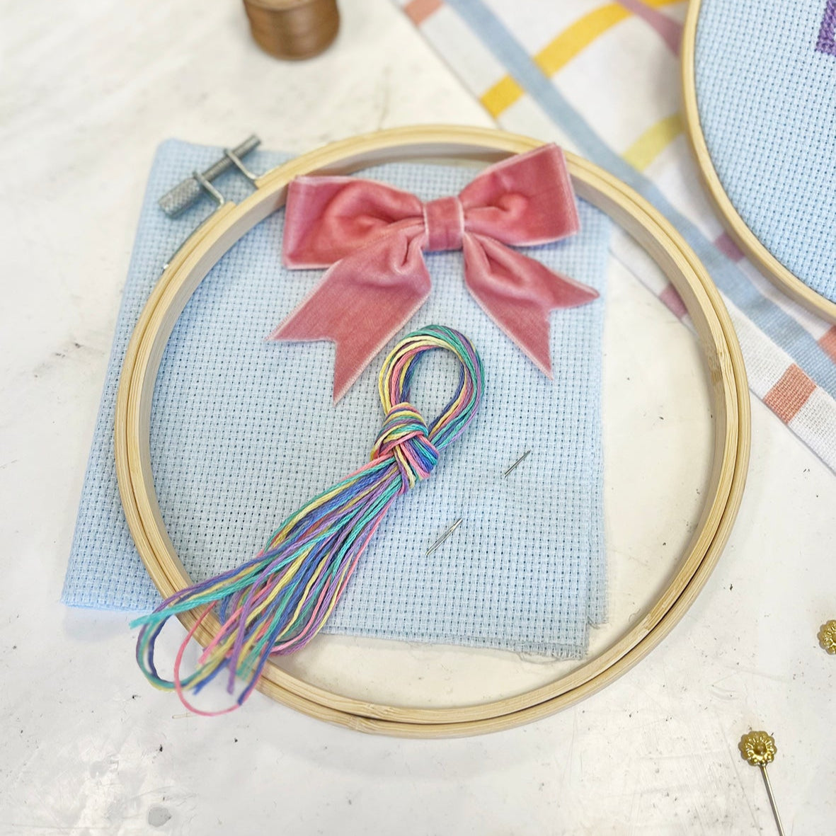 supply pack of materials to use with the 'mother like no other' cross stitch design