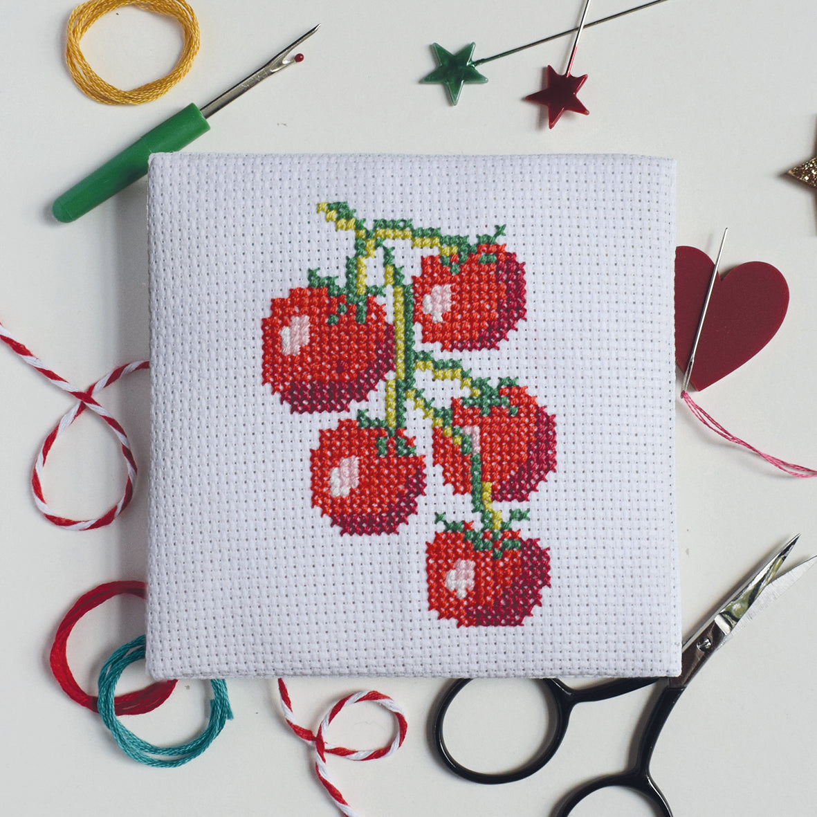 'Tomatoes' Mini Cross Stitch Kit