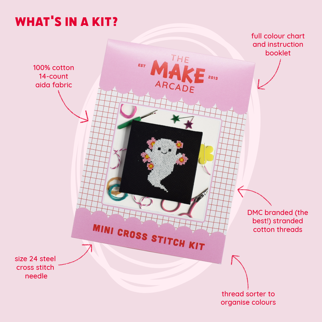 'Ghost' Mini Cross Stitch Kit