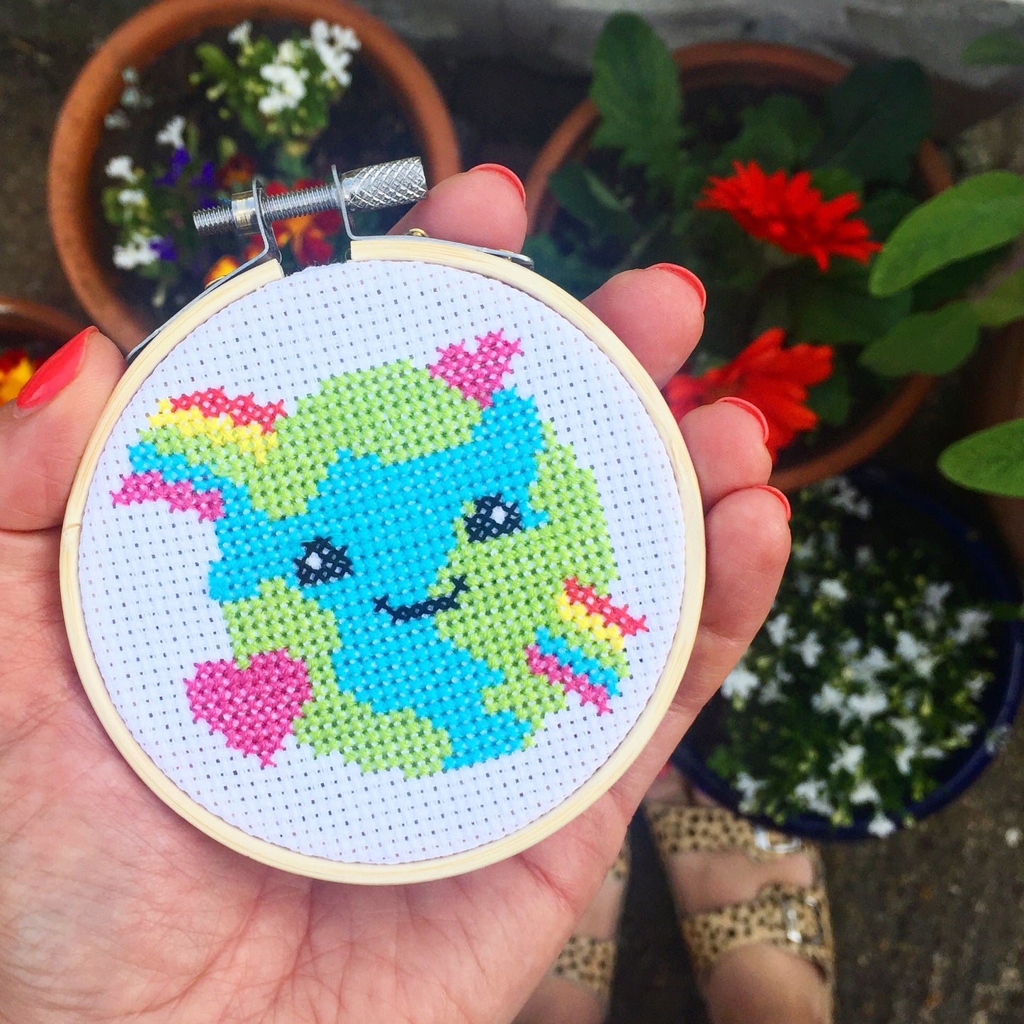 'Love The Planet' Mini Cross Stitch Kit