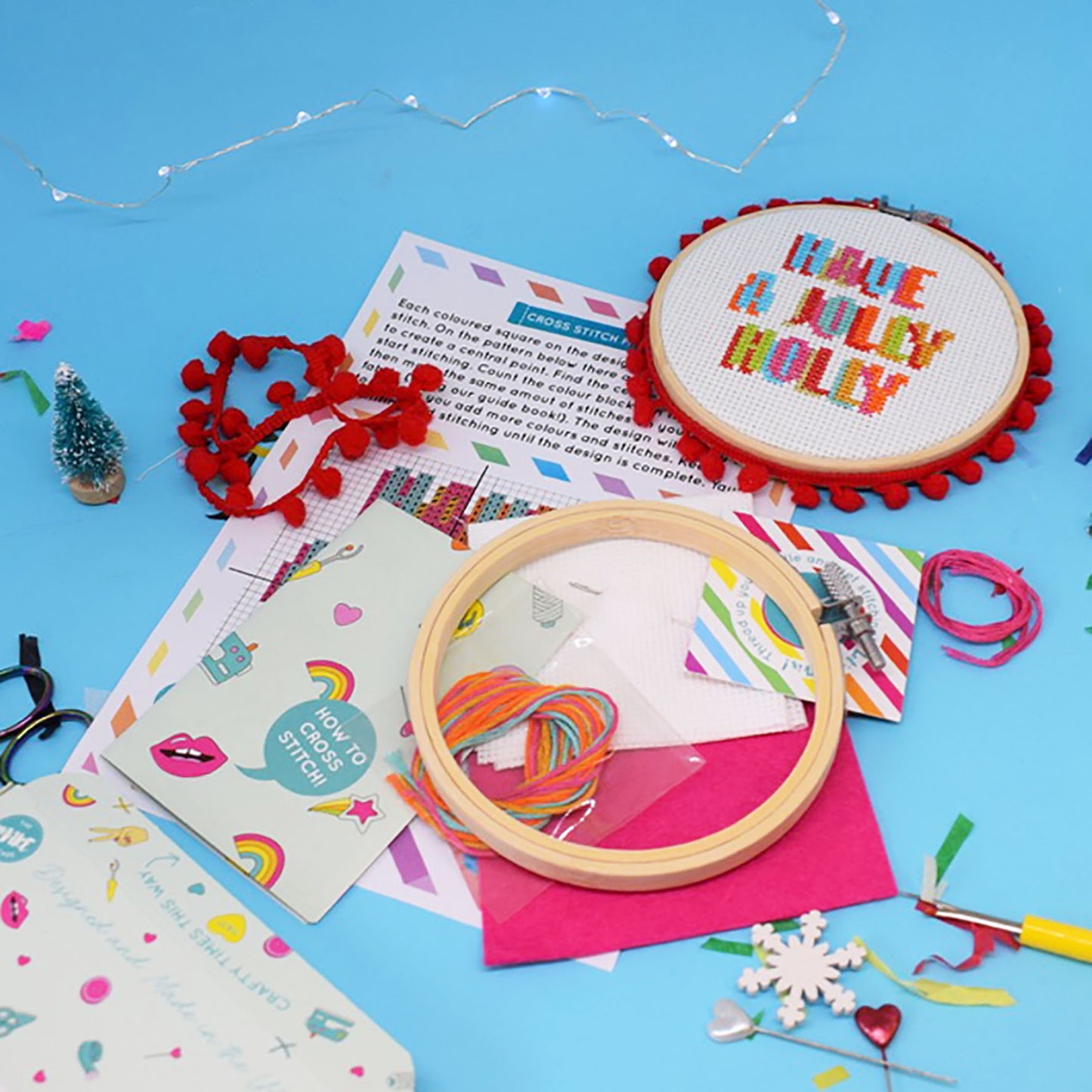 'Have a Jolly Holly' Craftmas Cross Stitch Kit