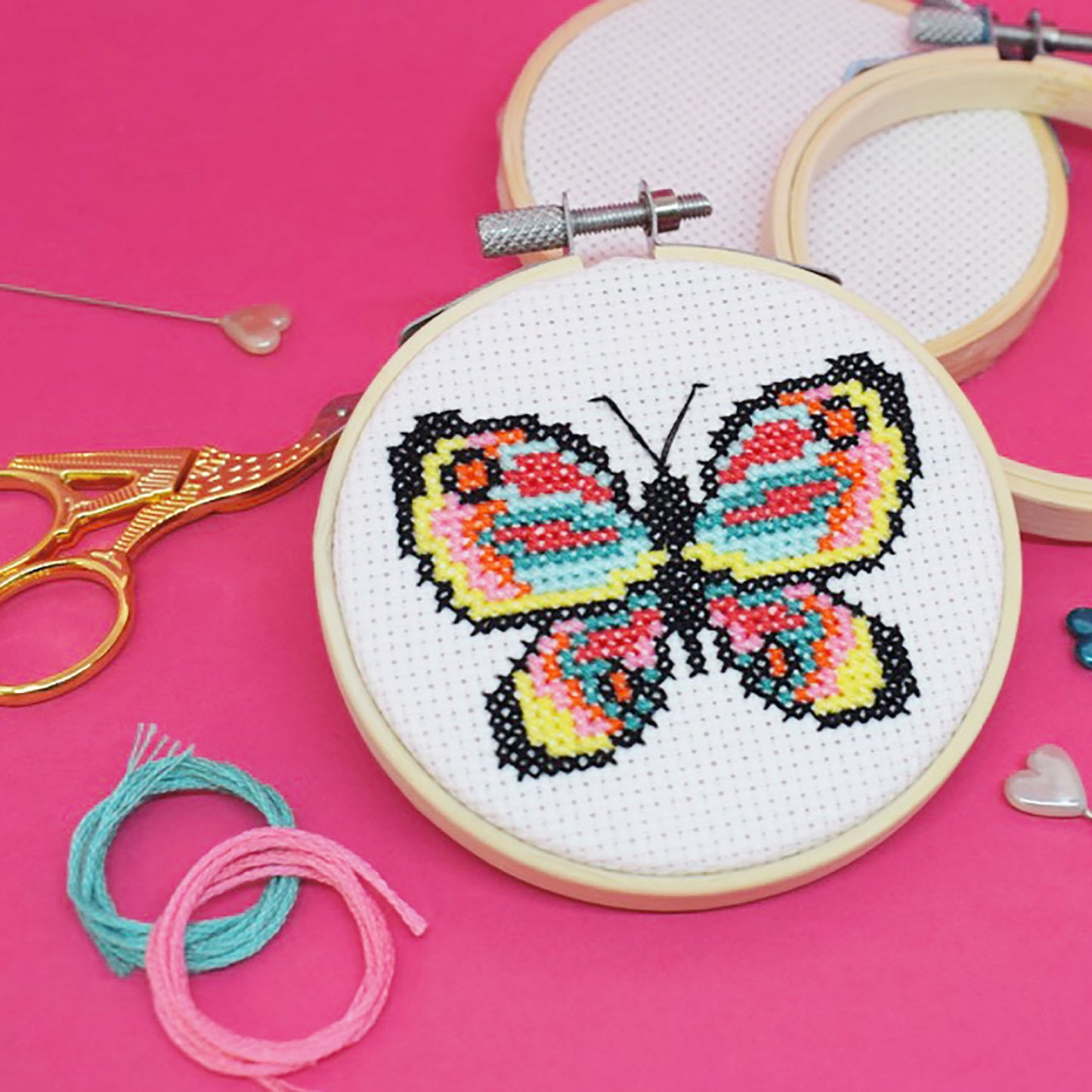 'Butterfly' Mini Cross Stitch Kit