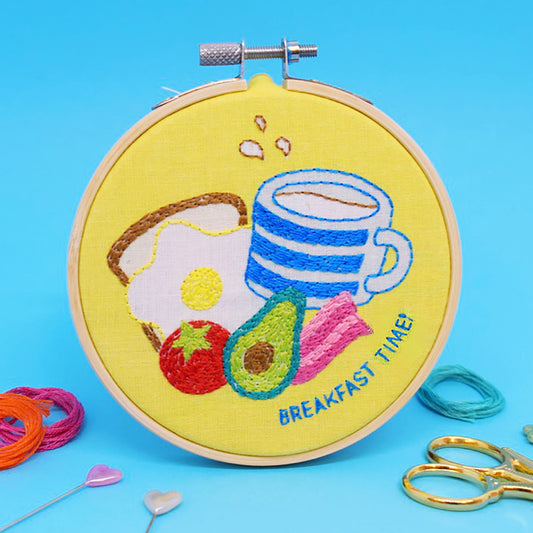 'Breakfast Time' Mini Embroidery Kit