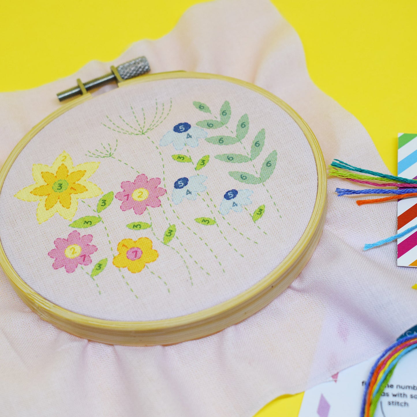 Meadow Flower Embroidery Kit