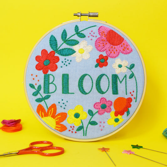 'Bloom' Large Embroidery Craft Kit
