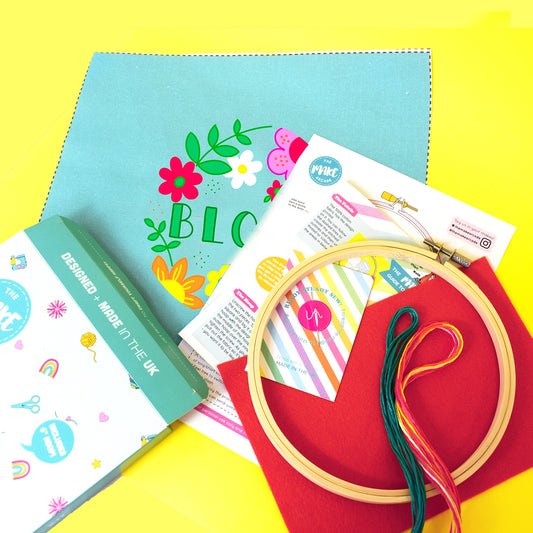 'Bloom' Large Embroidery Craft Kit
