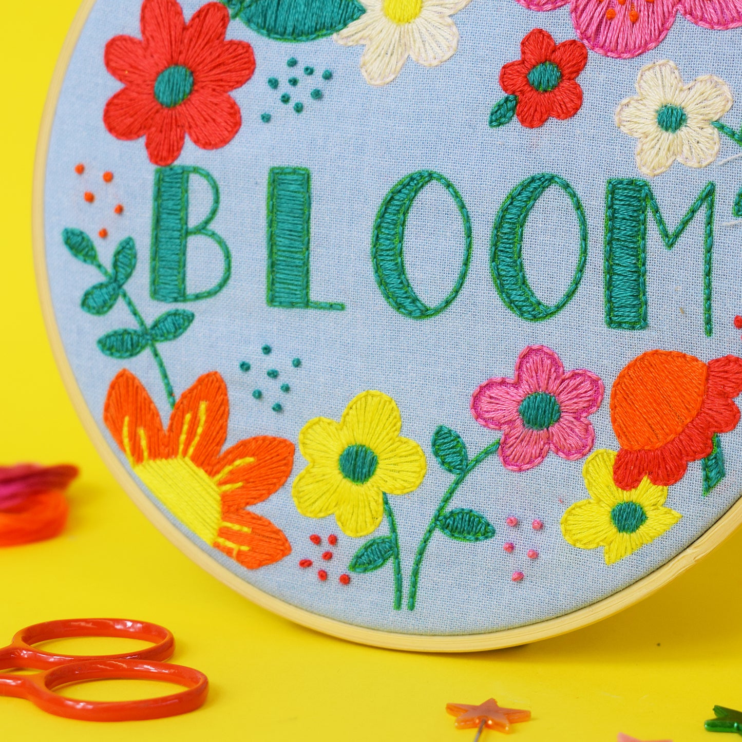 'Bloom' Large Embroidery Craft Kit