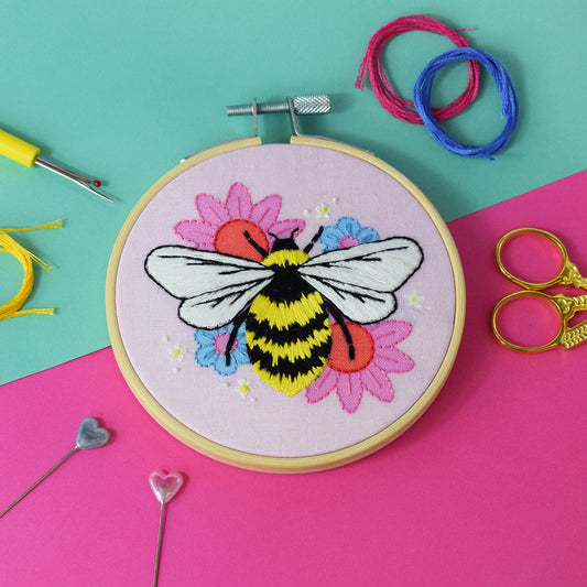Midsummer Bee Mini Embroidery Kit