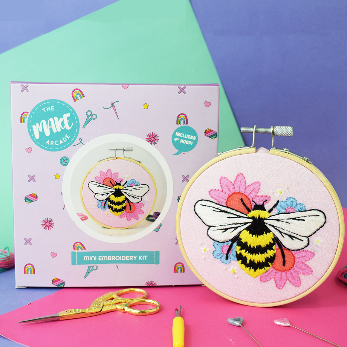 Midsummer Bee Mini Embroidery Kit