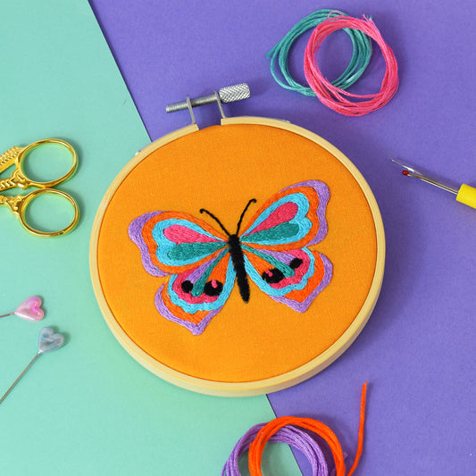 Kaleidoscope Butterfly Mini Embroidery Kit