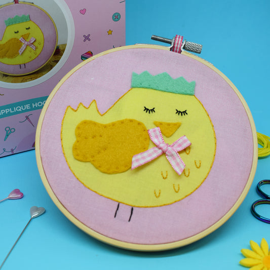 'Queen Chick' Embroidery & Applique Kit