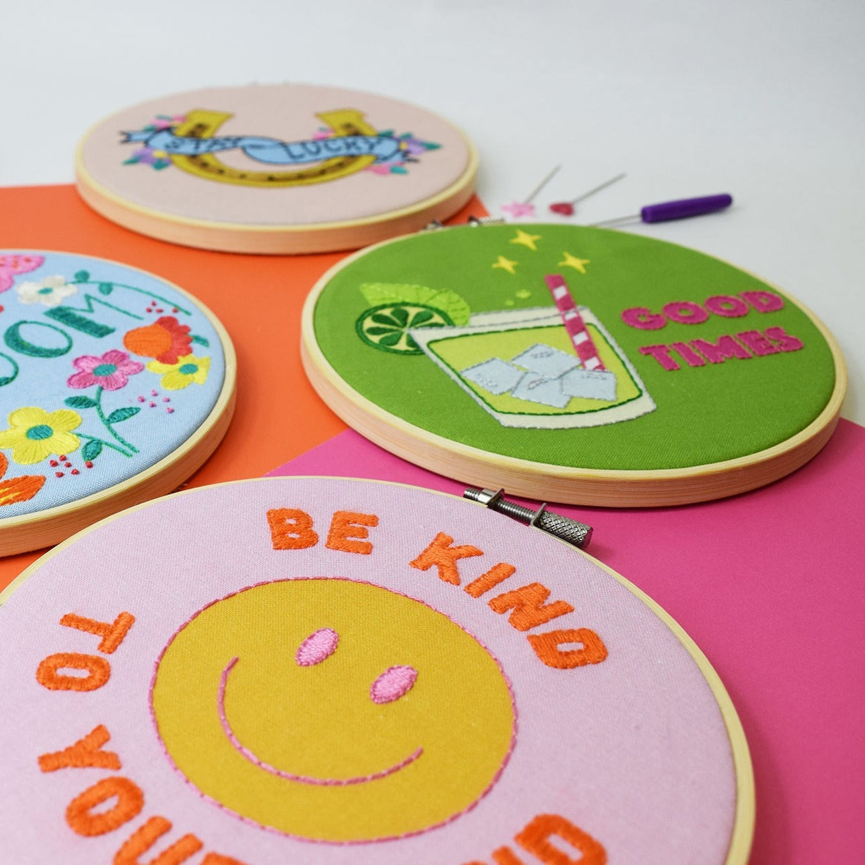 'Good Times' Large Embroidery Craft Kit