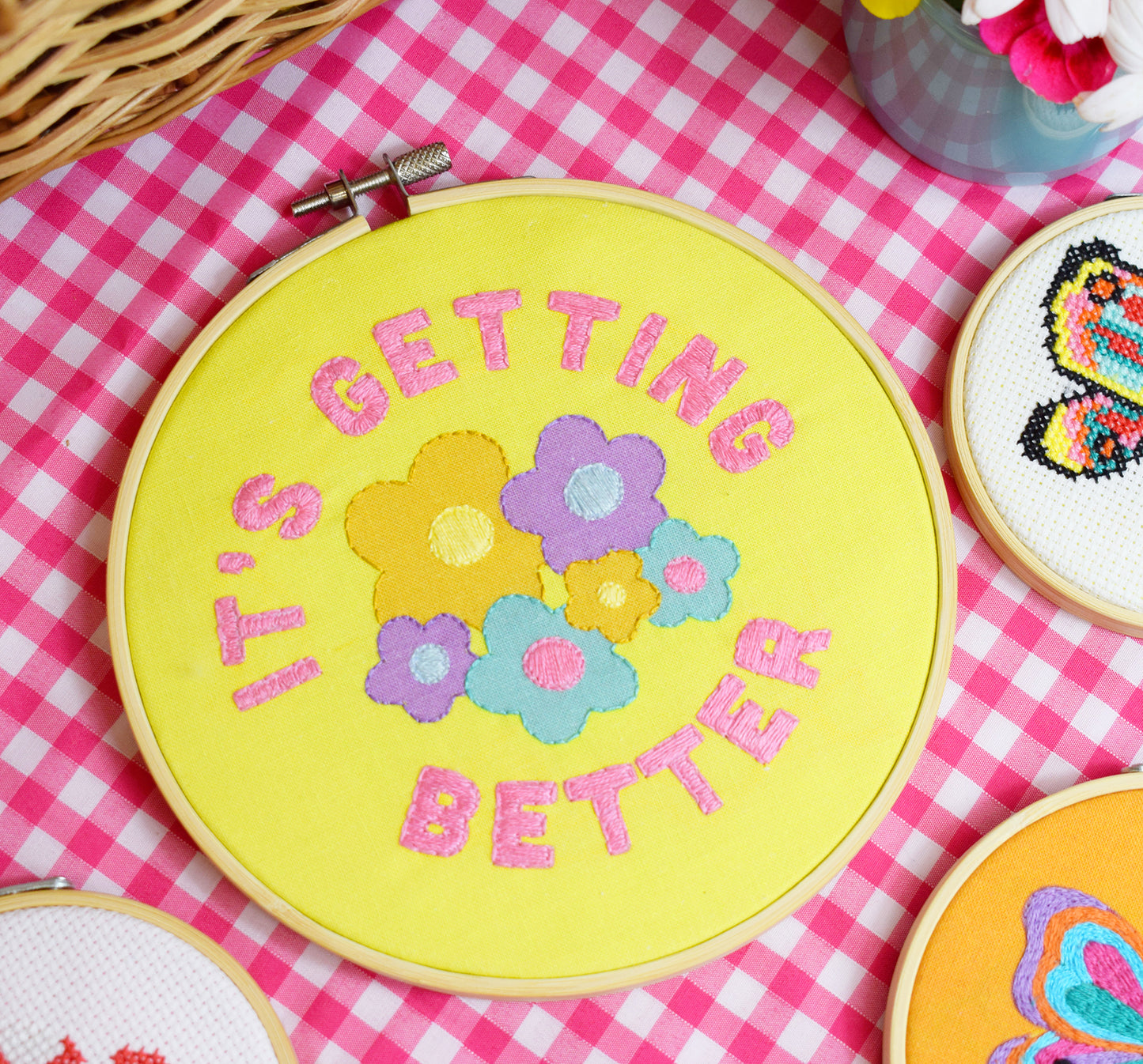 'It's Getting Better' Large Embroidery Kit