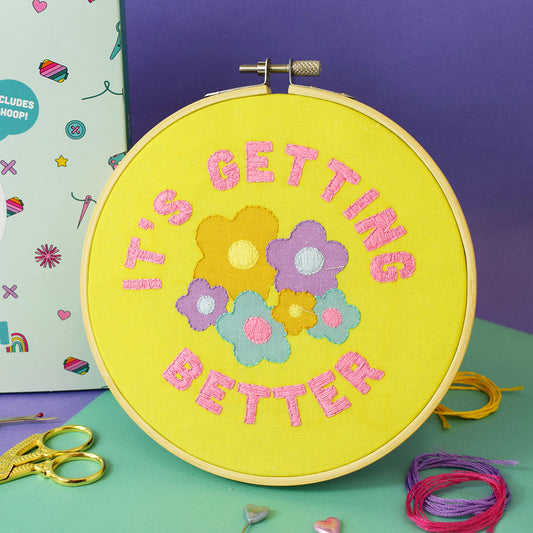 'It's Getting Better' Large Embroidery Kit