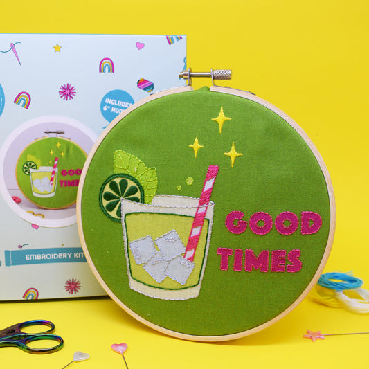 'Good Times' Large Embroidery Craft Kit