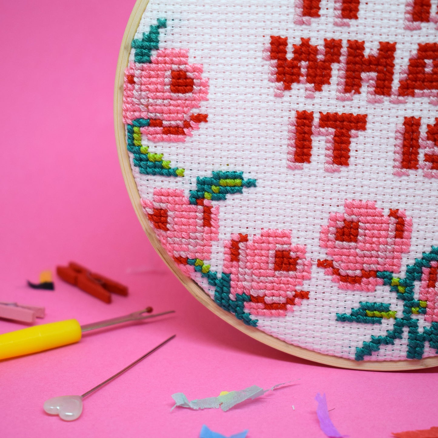 'It Is What It Is' Large Cross Stitch Kit