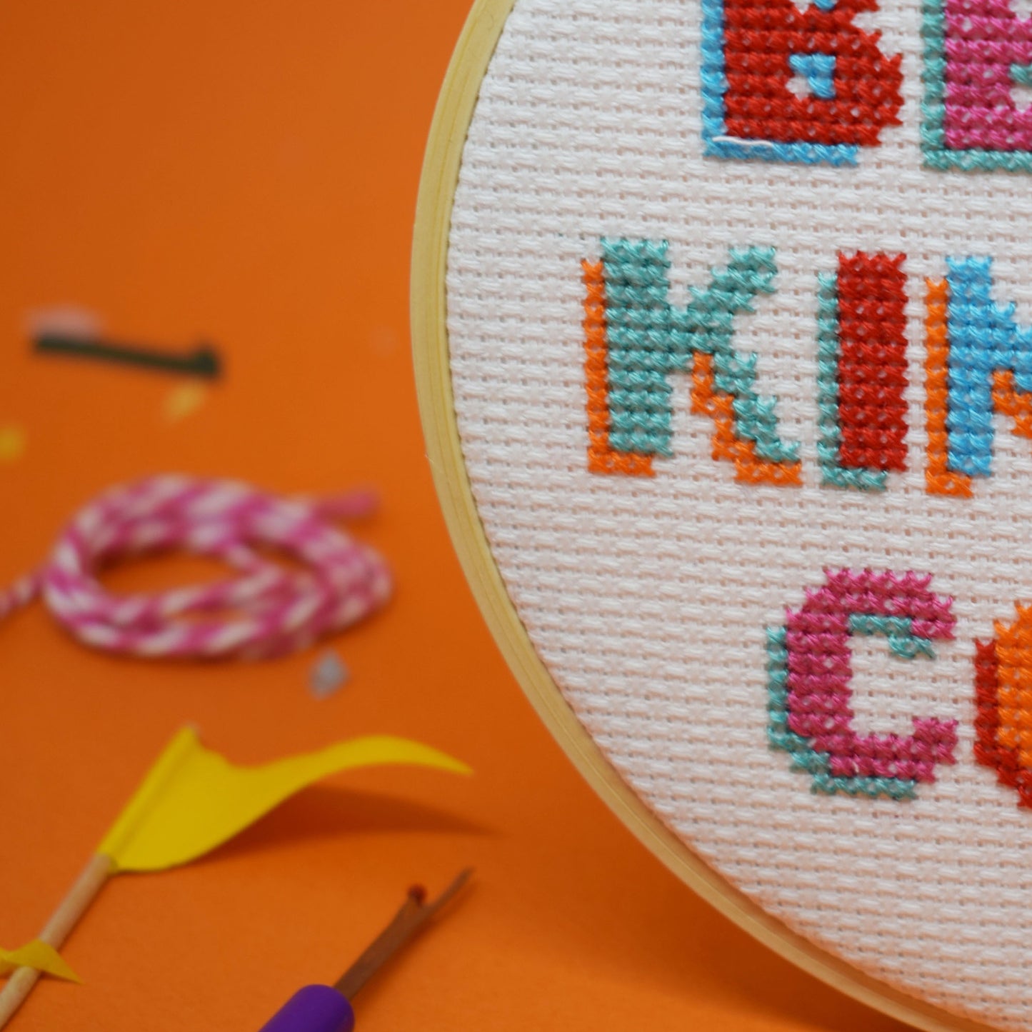 'Being Kind is Cool' Large Cross Stitch Kit
