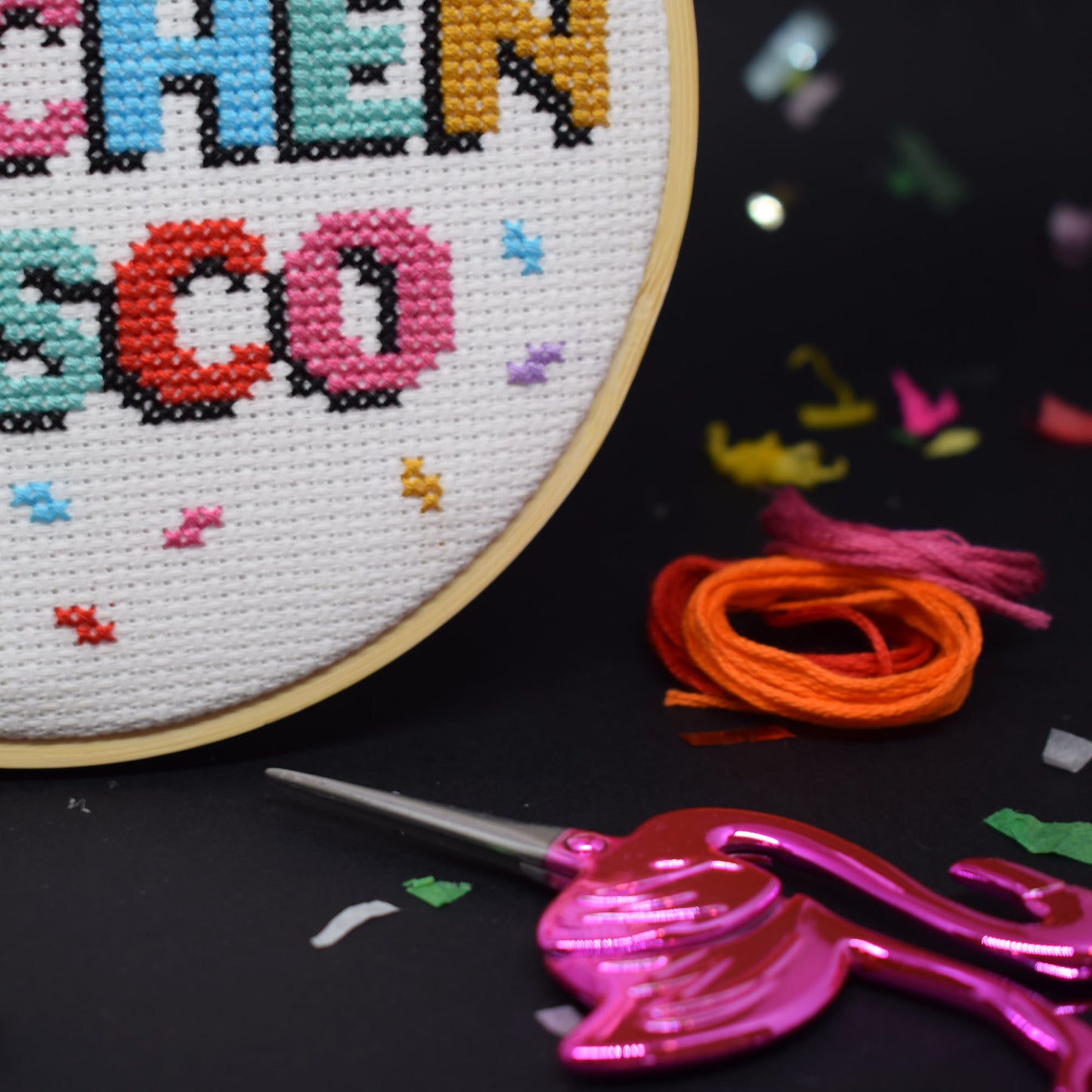 'The Kitchen Disco' Large Cross Stitch Kit