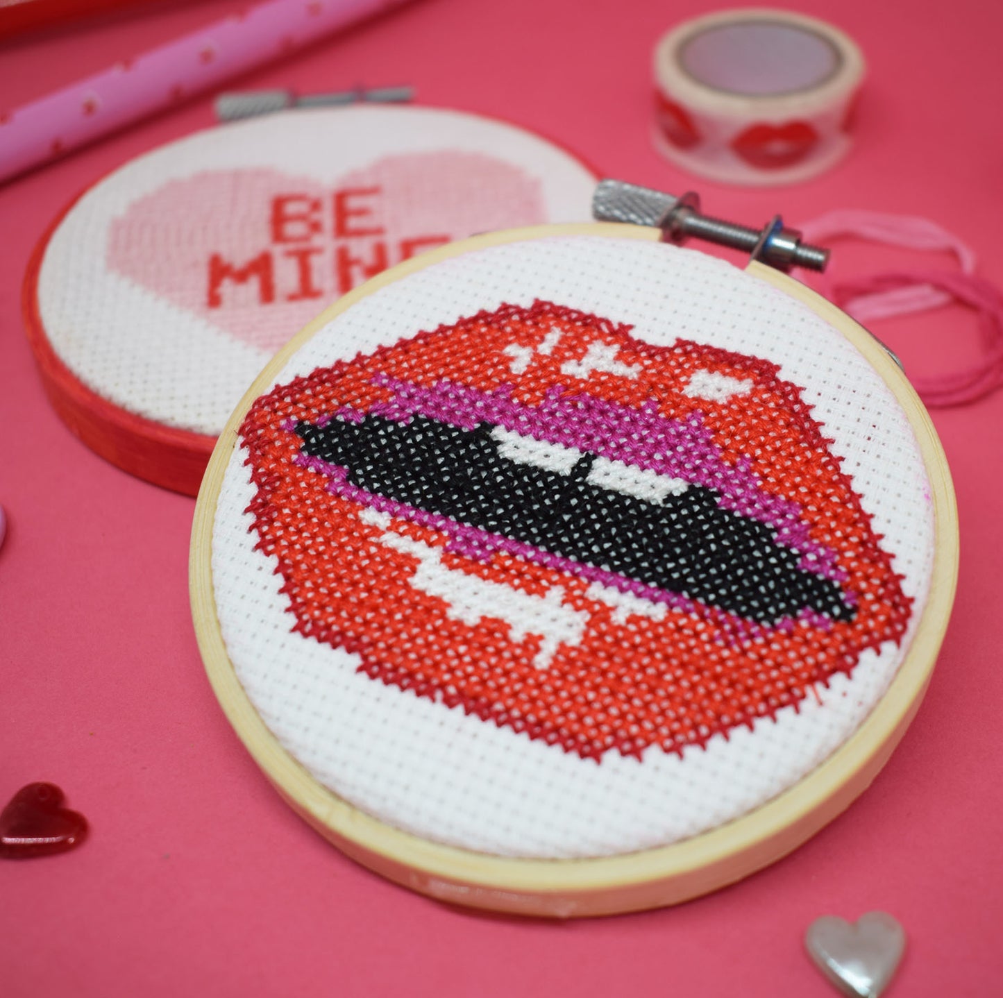 'Read my Lips' Mini Cross Stitch Kit