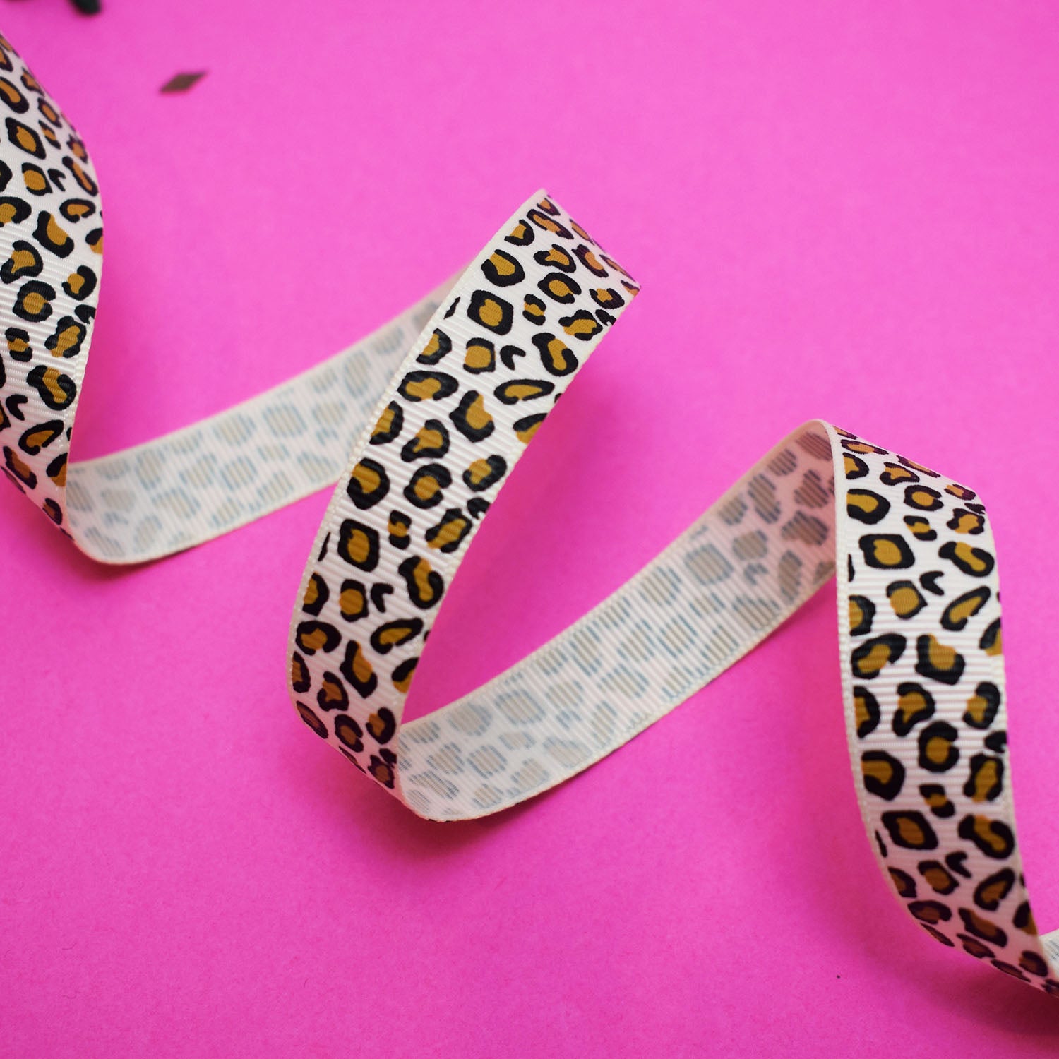 Black Leopard Ribbin Leopard Print Ribbon – The Make Arcade