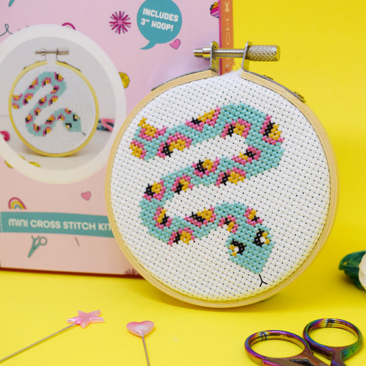 'Snake' Mini Cross Stitch Kit