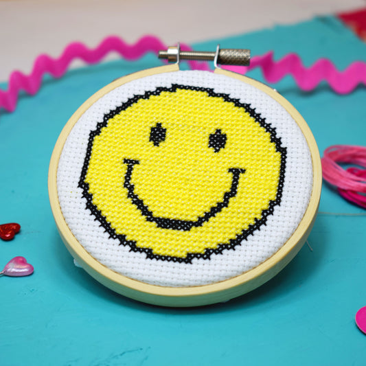 Smiley Mini Cross Stitch Kit