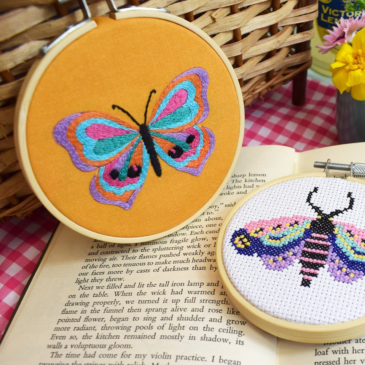Kaleidoscope Butterfly Mini Embroidery Kit