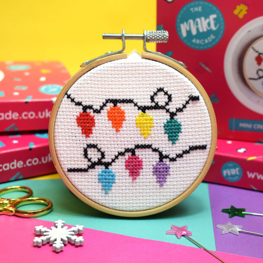 'FAIRY LIGHTS' MINI CROSS STITCH KIT