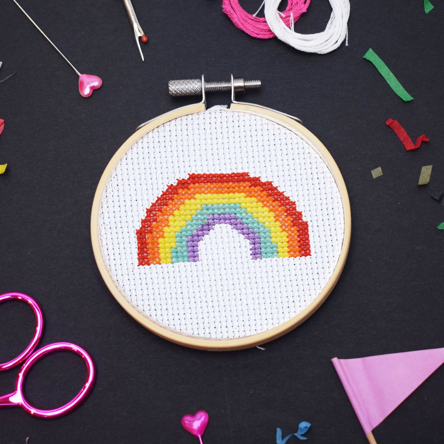 Hello Rainbow Embroidery Kit Embroidery Kit Beginner - Portugal