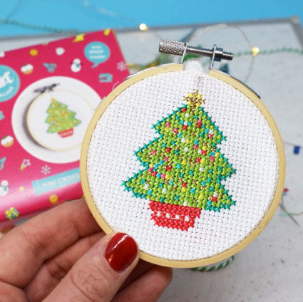 'Oh! Christmas Tree' Mini Cross Stitch Kit