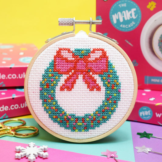 'WREATH' MINI CROSS STITCH KIT