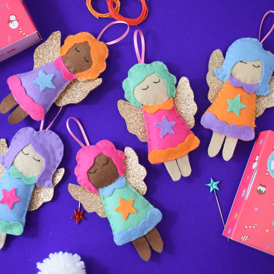 'Retro Fairies' Felt Decoration Kit